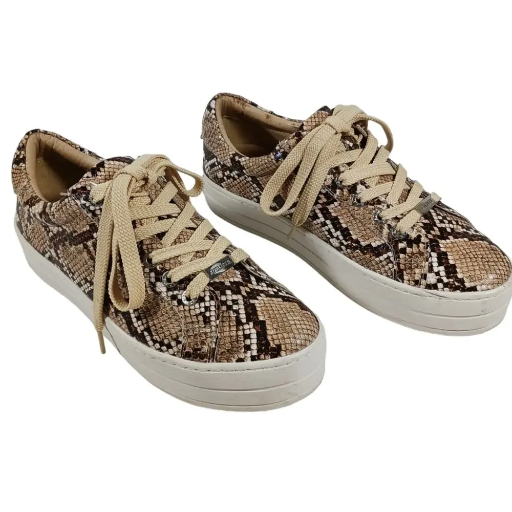 J Slides Hilton Platform Sneakers GUC $158  size 8  S2463